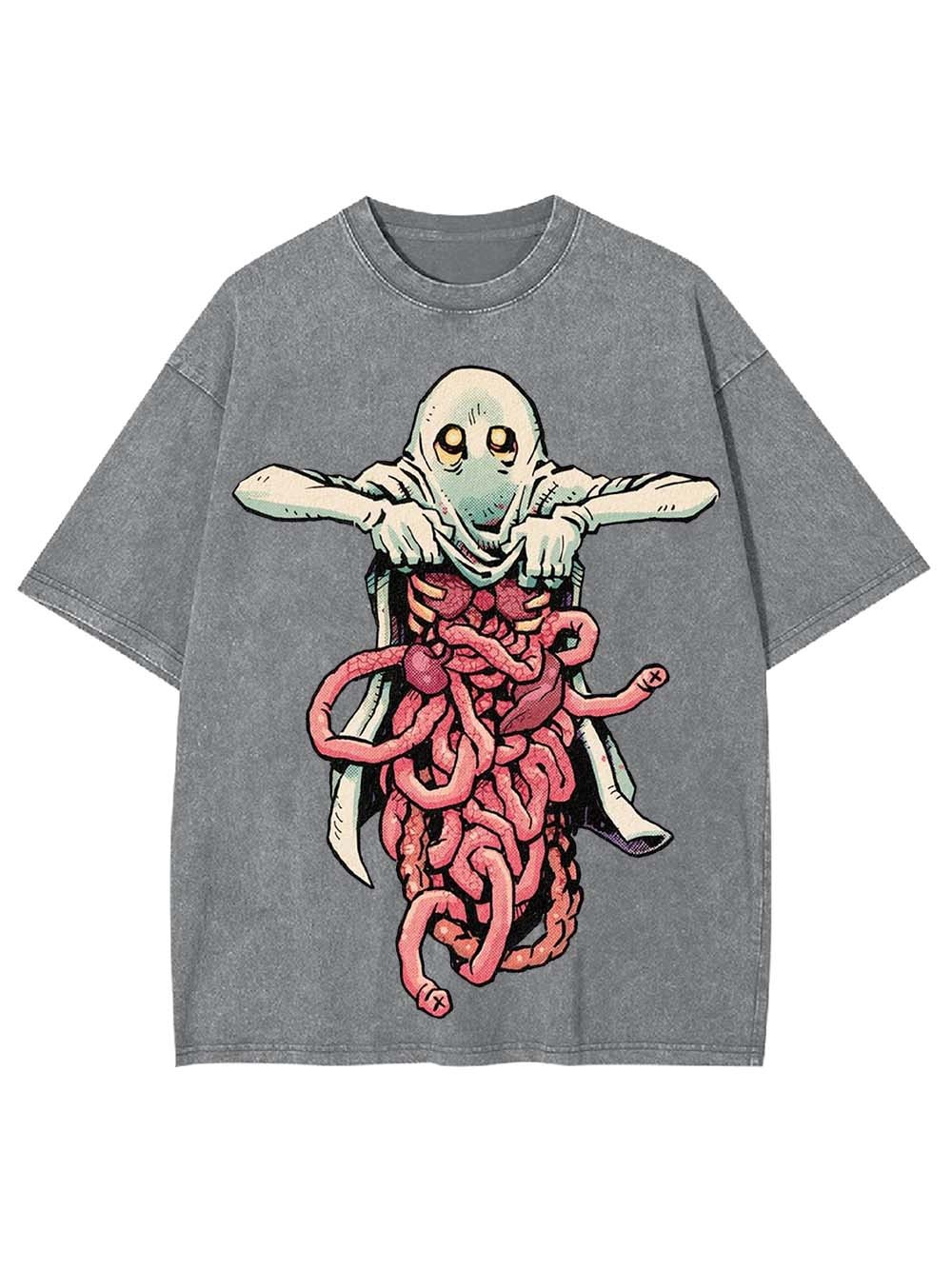Exposed Viscera Washed Tshirt-ClassyOutlaw Sale