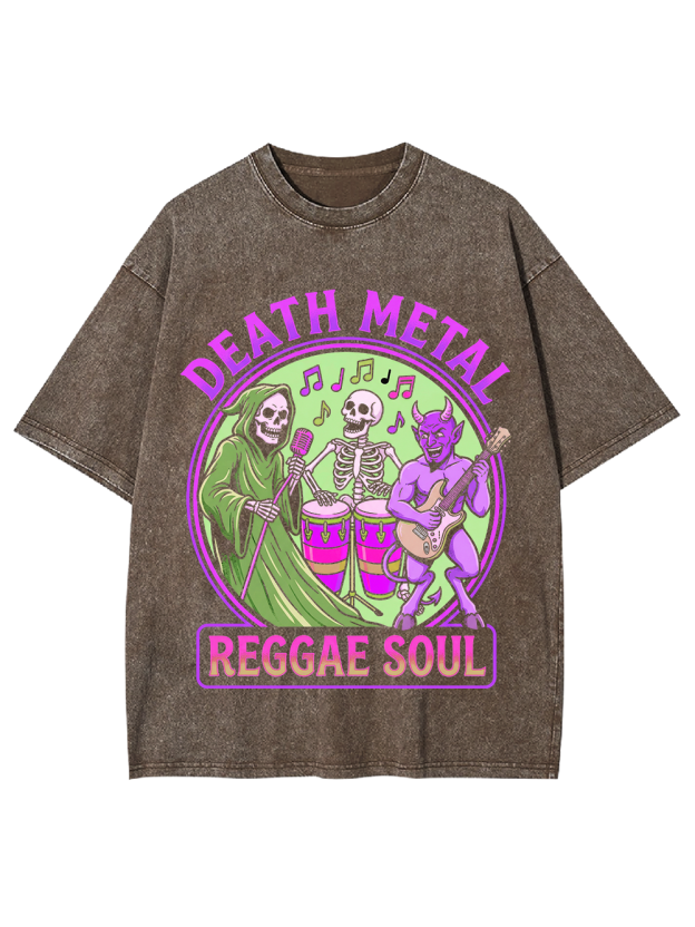 Skull Jam Session Washed Tshirt