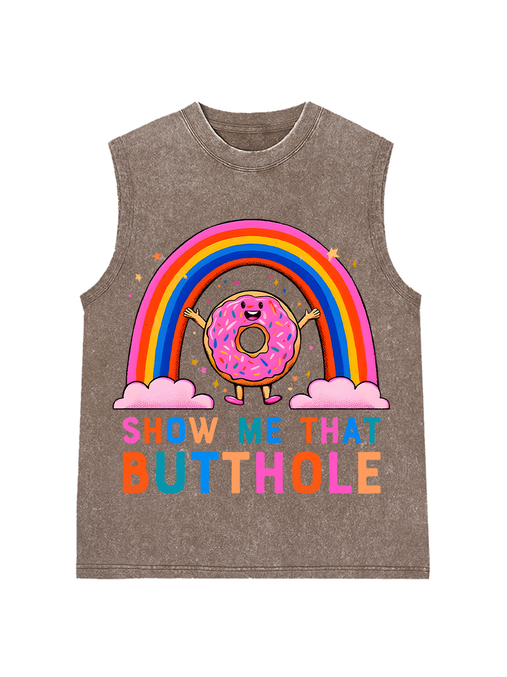 SHOW ME THAT BUTTHOLE Washed Tank Top