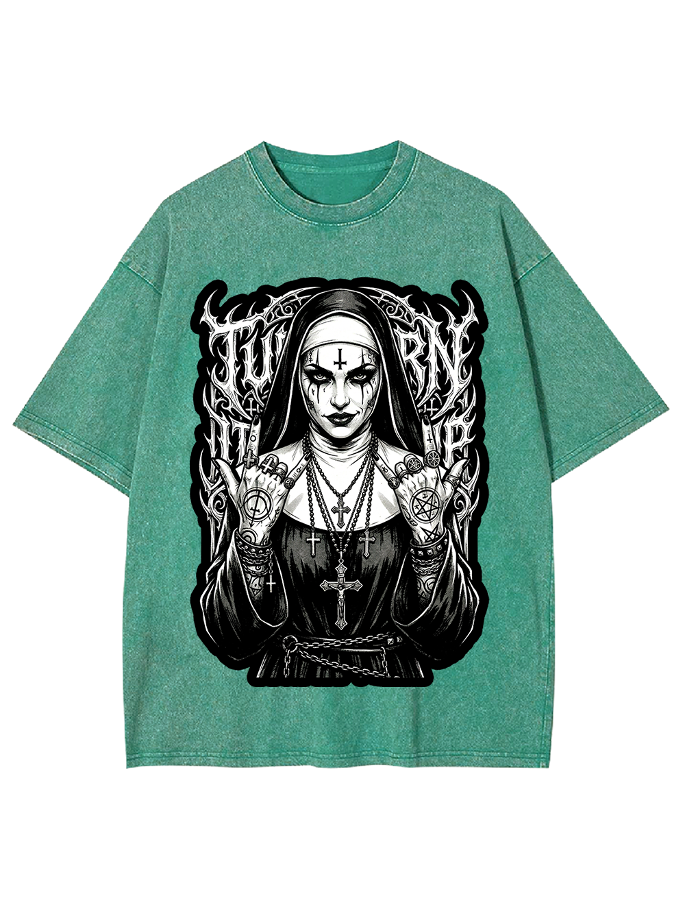 Rebel Nun Washed Tshirt