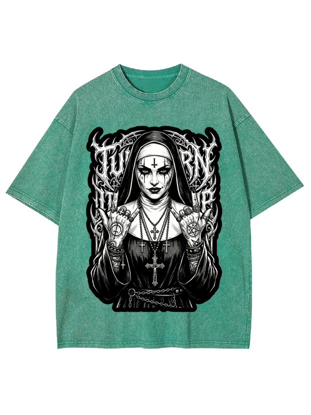 Rebel Nun Washed Tshirt