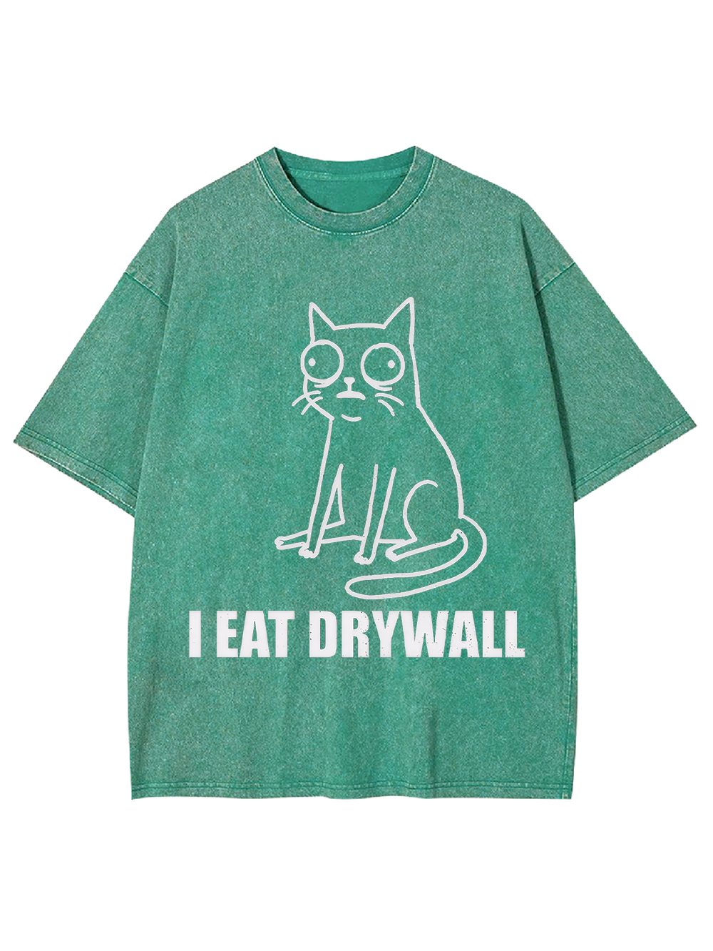 I EAT DRYWALL Washed Tshirt