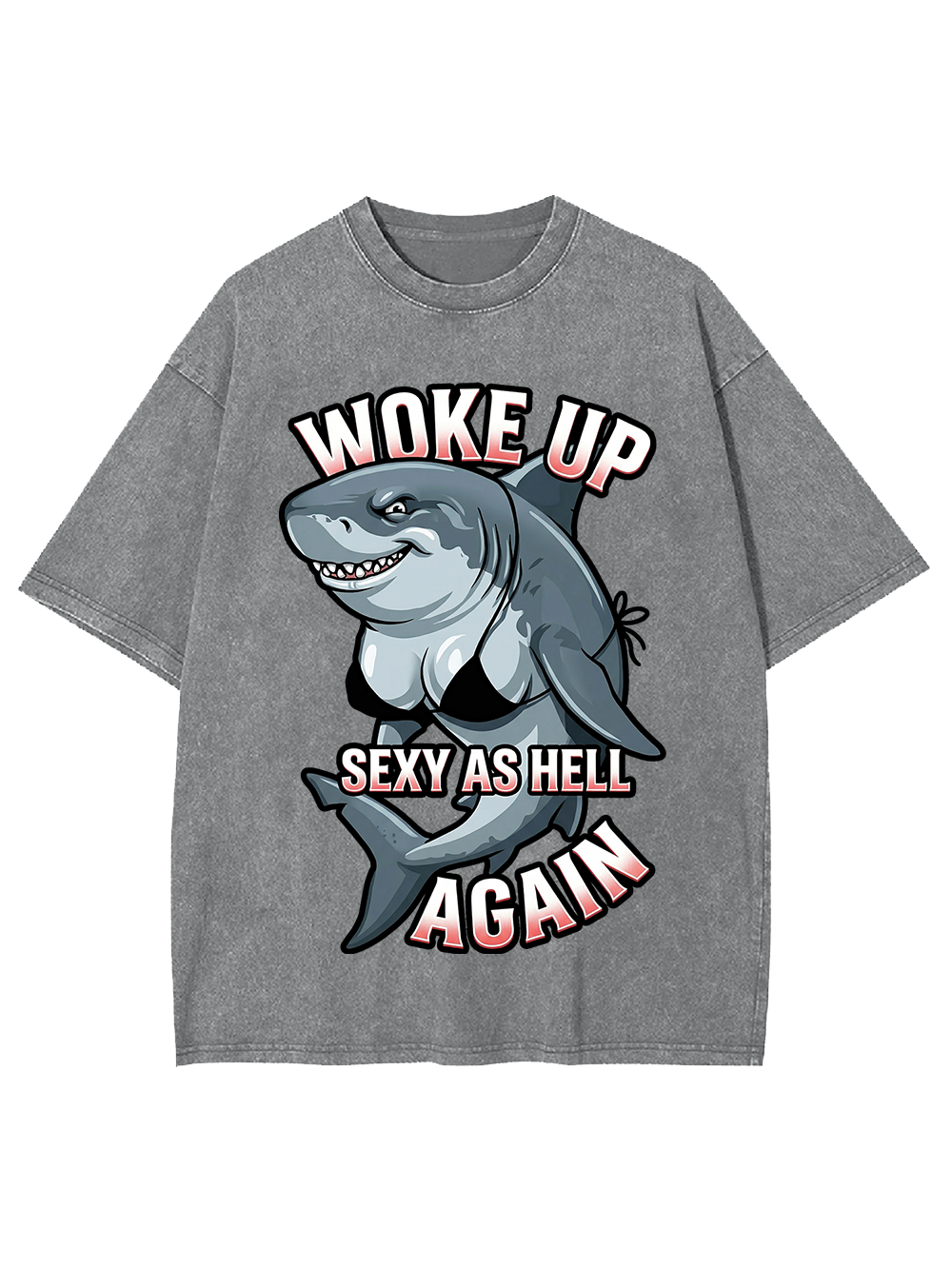 WOKE UP SEXY AS HELL AGAIN Washed Tshirt