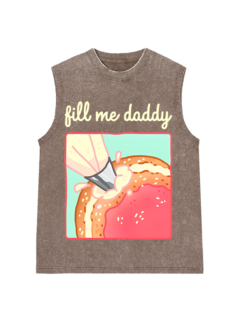 Fill Me Daddy Washed Tank Top