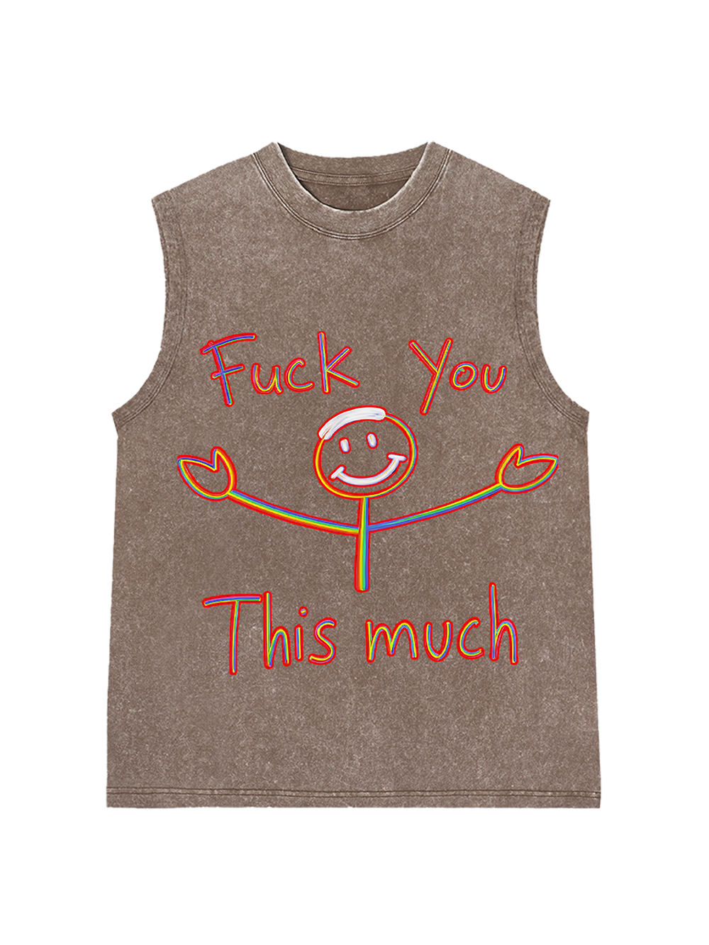 Fuck you this much Washed Tank Top