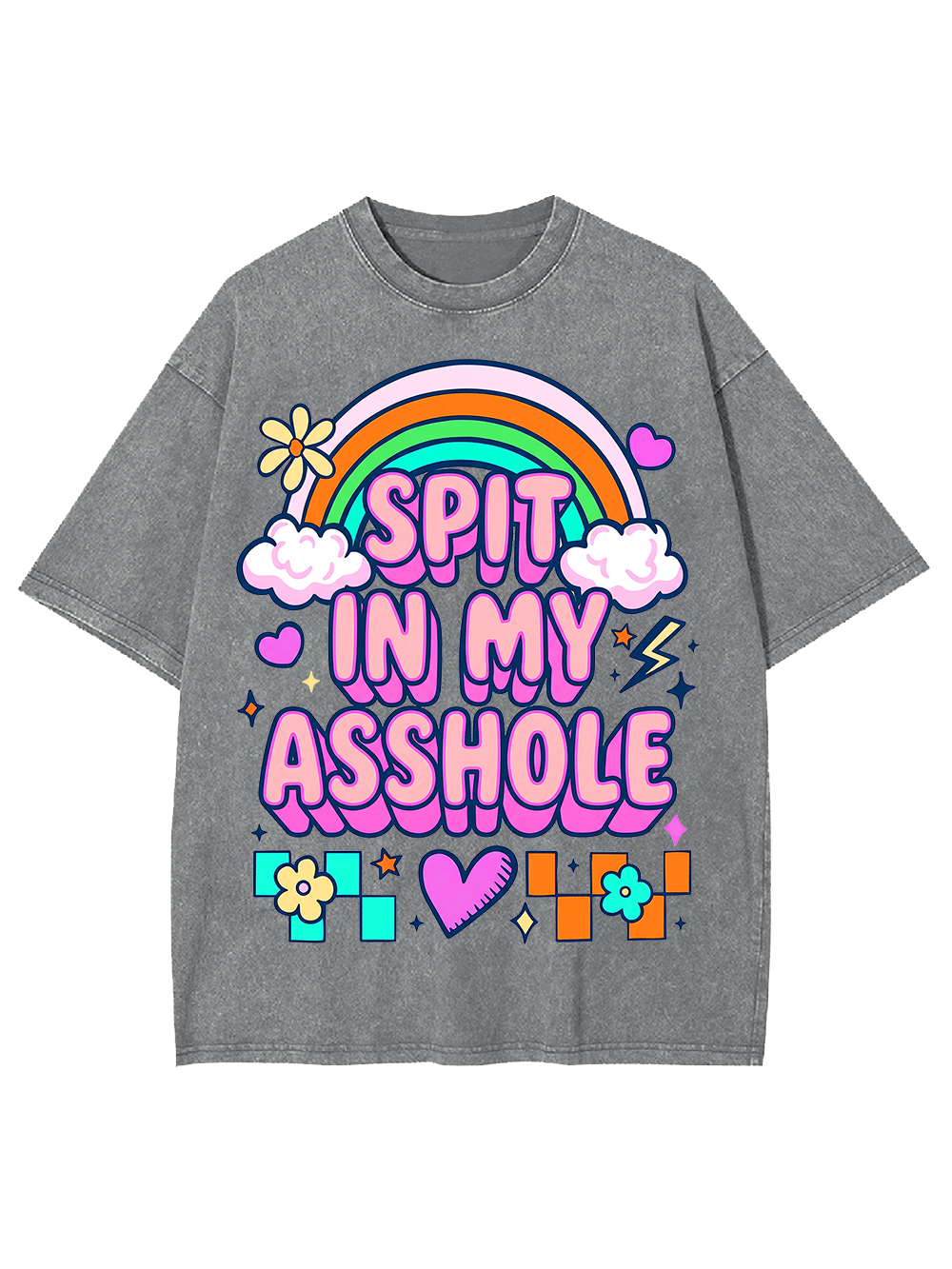 SPIT IN MY ASSHOLE Washed Tshirt
