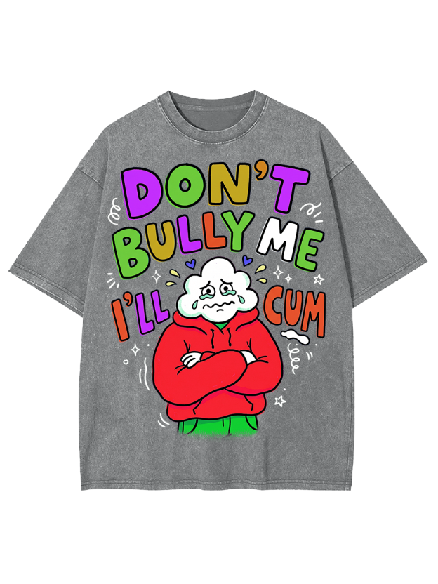 DON’T BULLY ME I’LL CUM Washed Tshirt