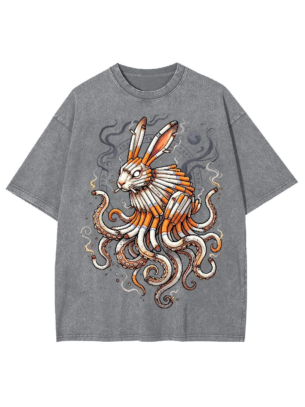 Smokeborn Hare Washed Tshirt