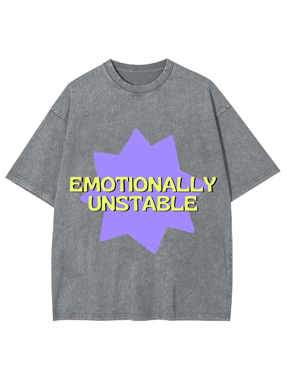 Emotionally Unstable Washed Tshirt