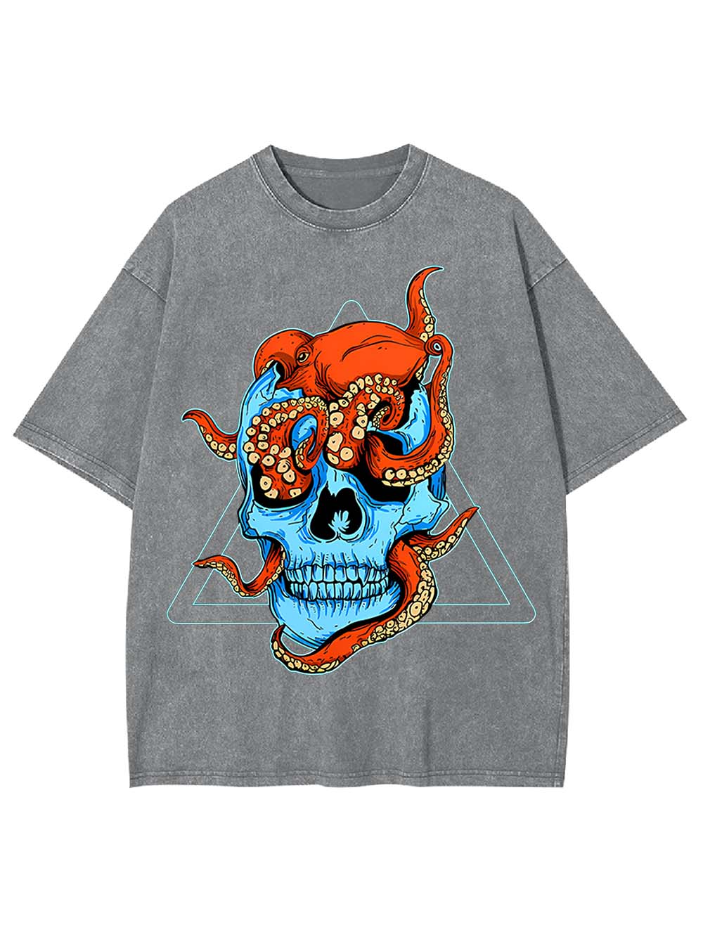 Tentacled Skull Washed Tshirt