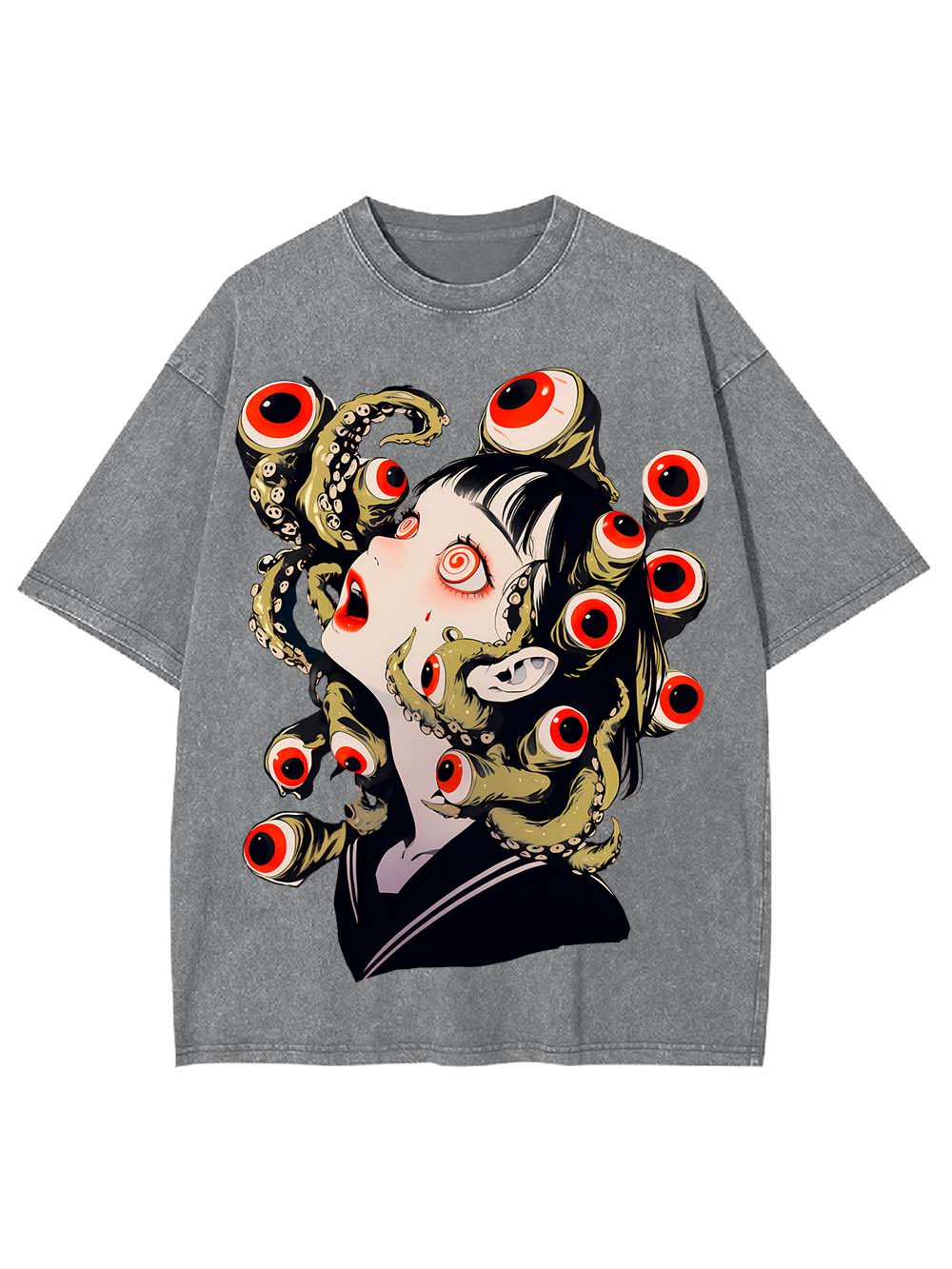Eyes and Octopus Washed Tshirt