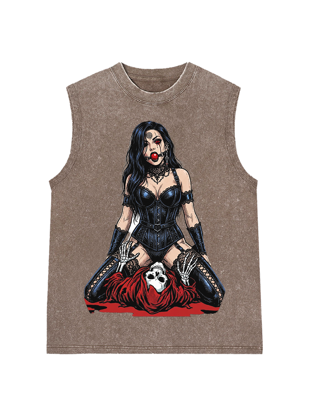 Red-eyed seductress Washed Tank Top