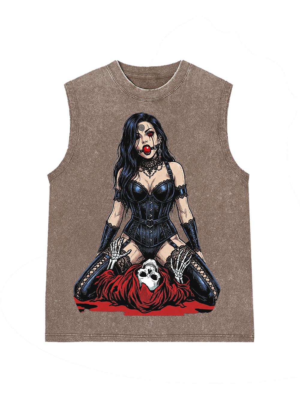 Red-eyed seductress Washed Tank Top