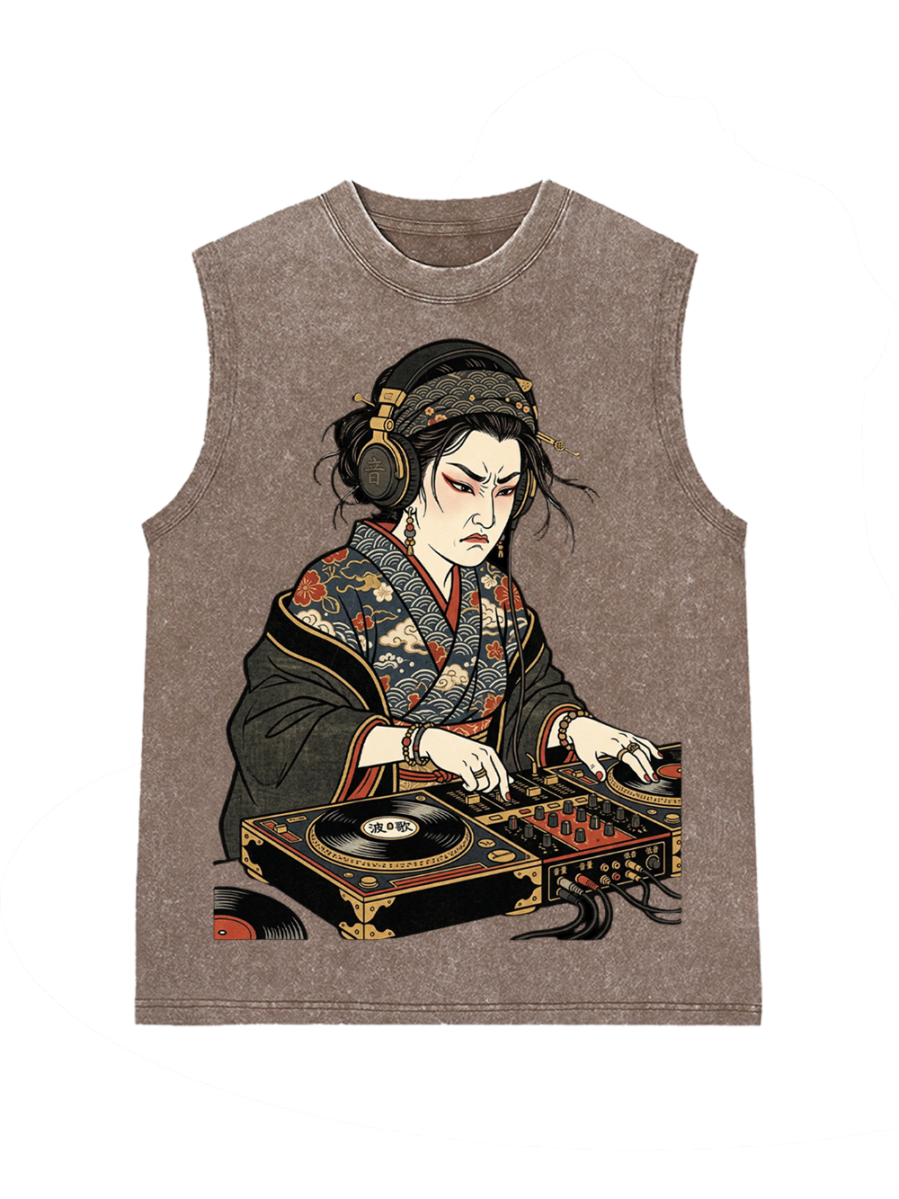 Geisha DJ Rhythm Washed Tank Top