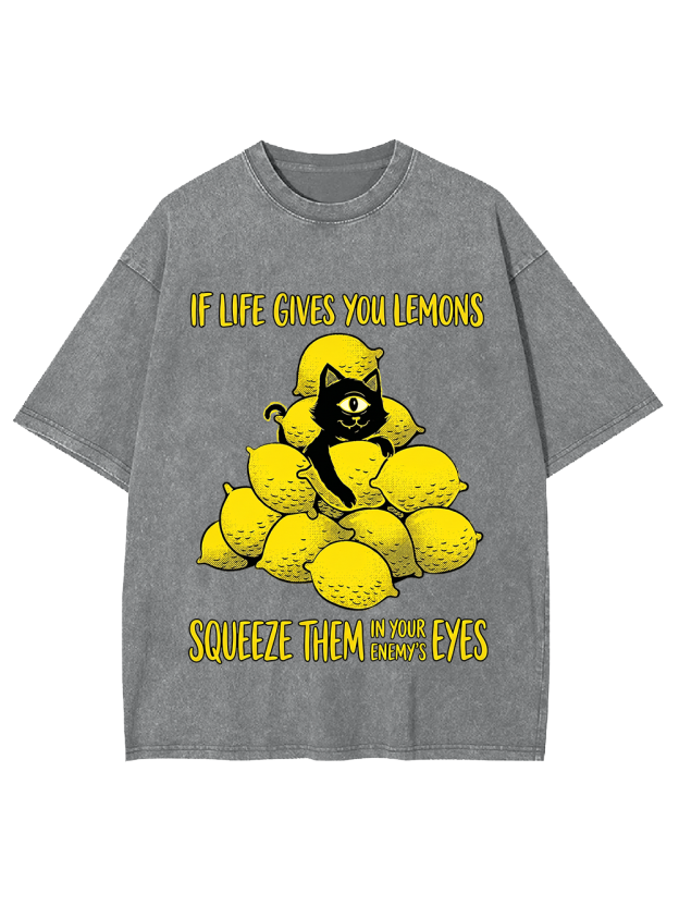 SQUEEZE THEM IN YOUR ENEMY’S EYES Washed Tshirt