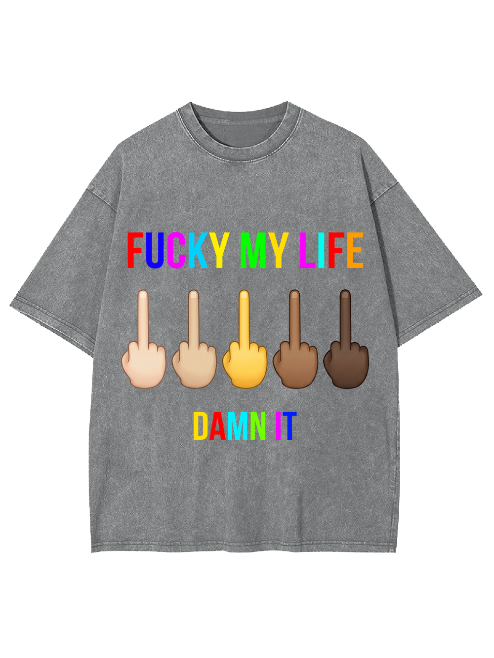 FUCKY MY LIFE Washed Tshirt