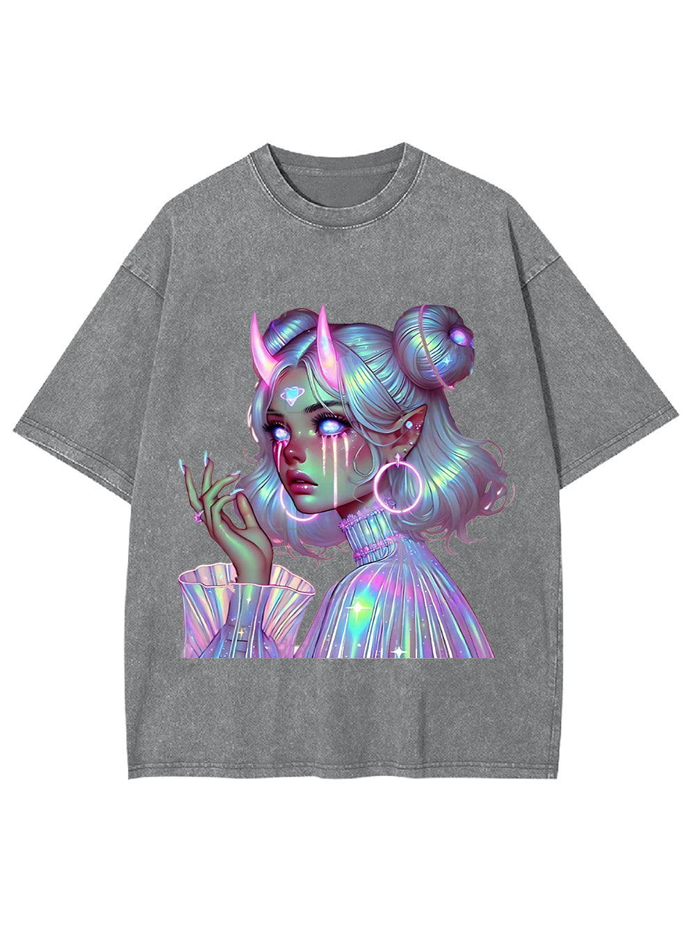 Neon Dreamscape Washed Tshirt