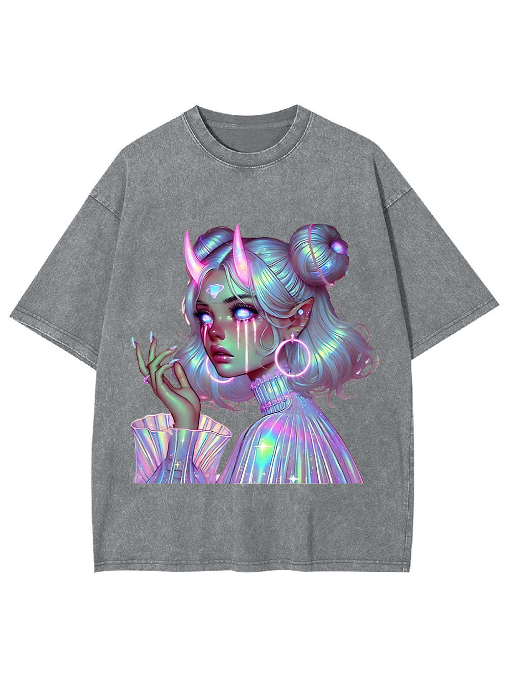 Neon Dreamscape Washed Tshirt