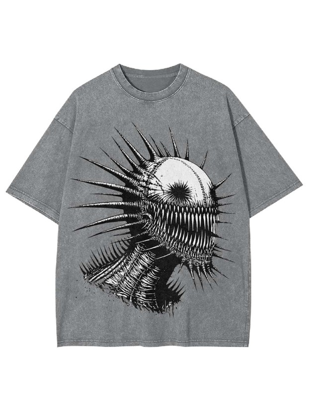 Spiked Nightmare Washed Tshirt