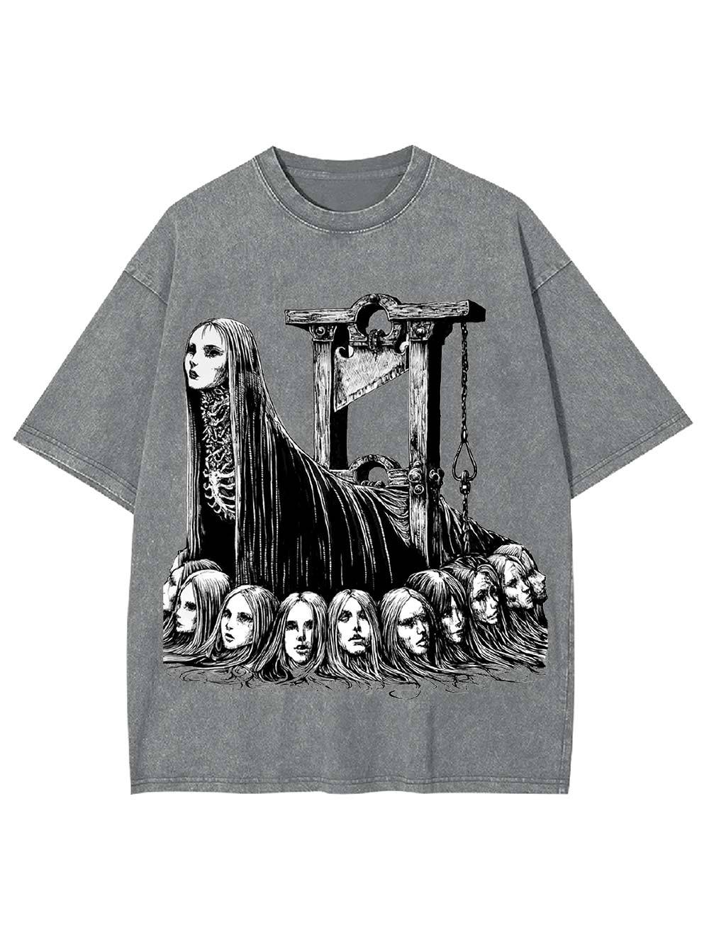 Guillotine Goddess Washed Tshirt