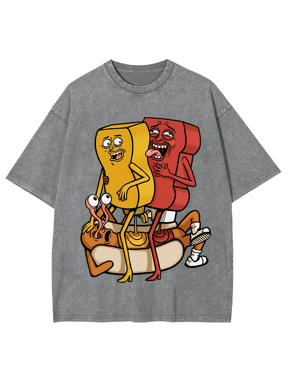 Weird Food Art Washed Tshirt