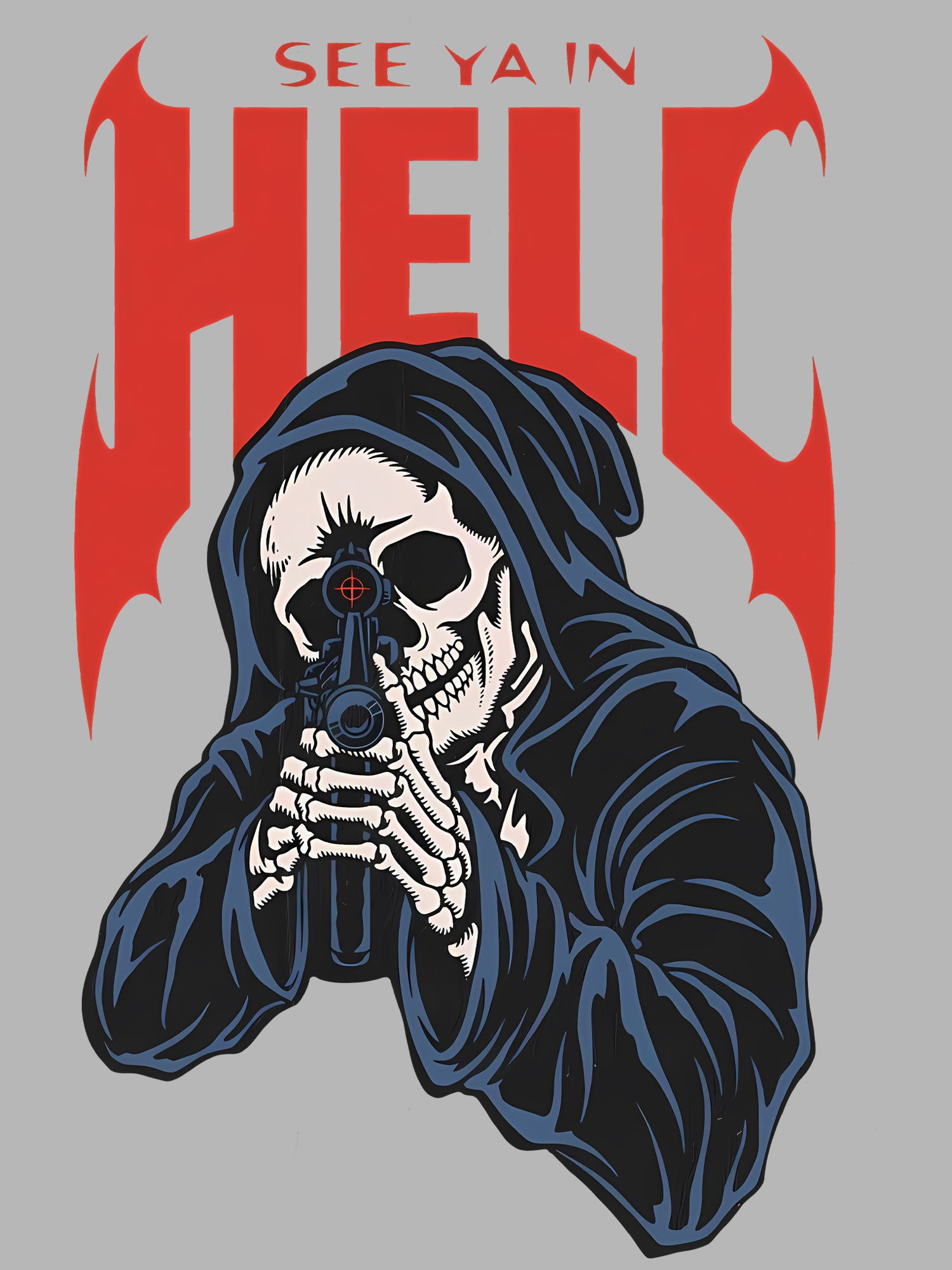 See Ya In Hell Washed Tshirt