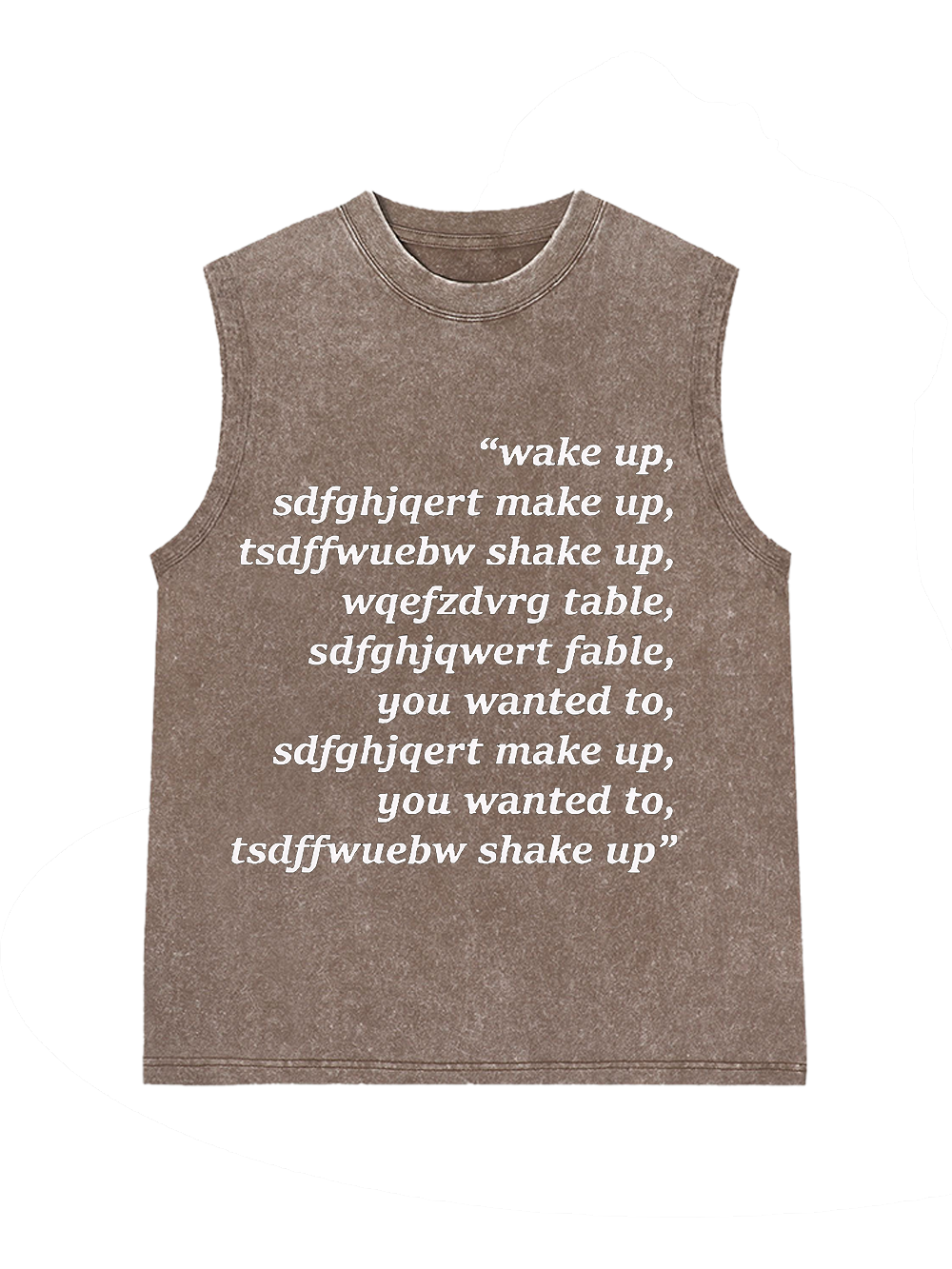 WAKE UP CHAOS WASHED TANK TOP