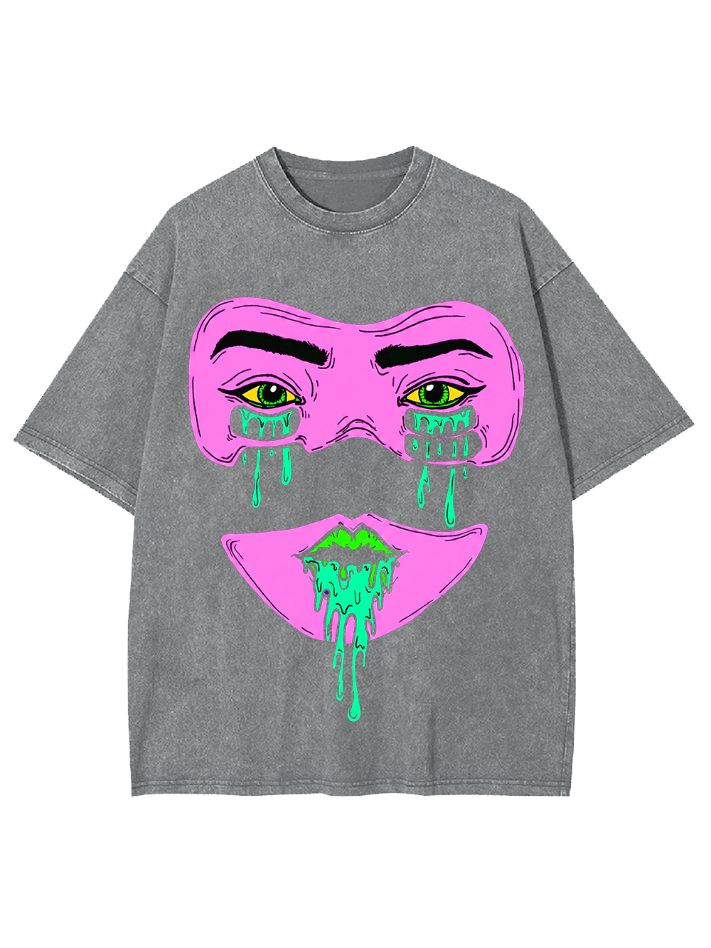 NEON SLICK WASHED TSHIRT