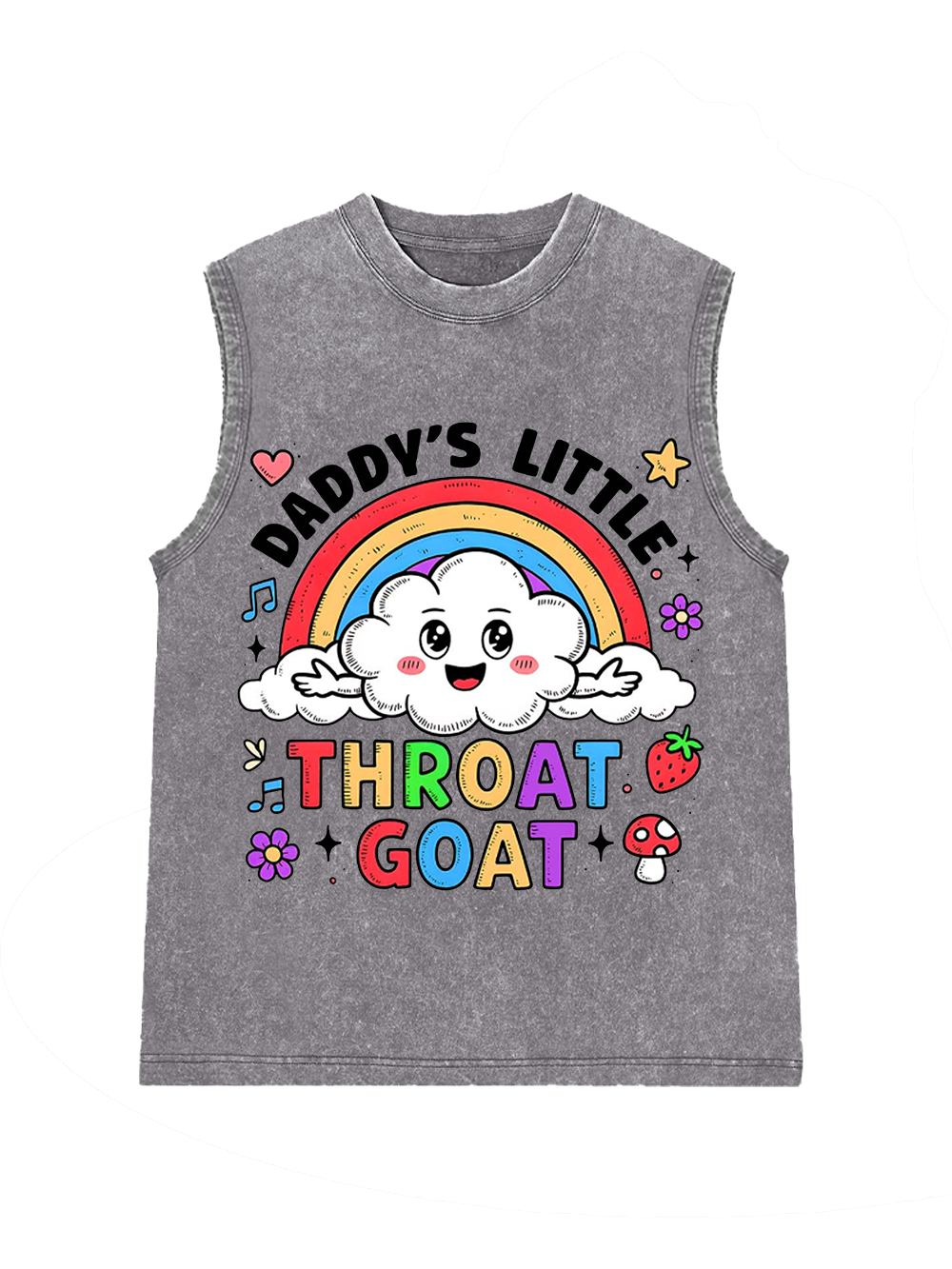 THROAT GOAT WASHED TANK TOP