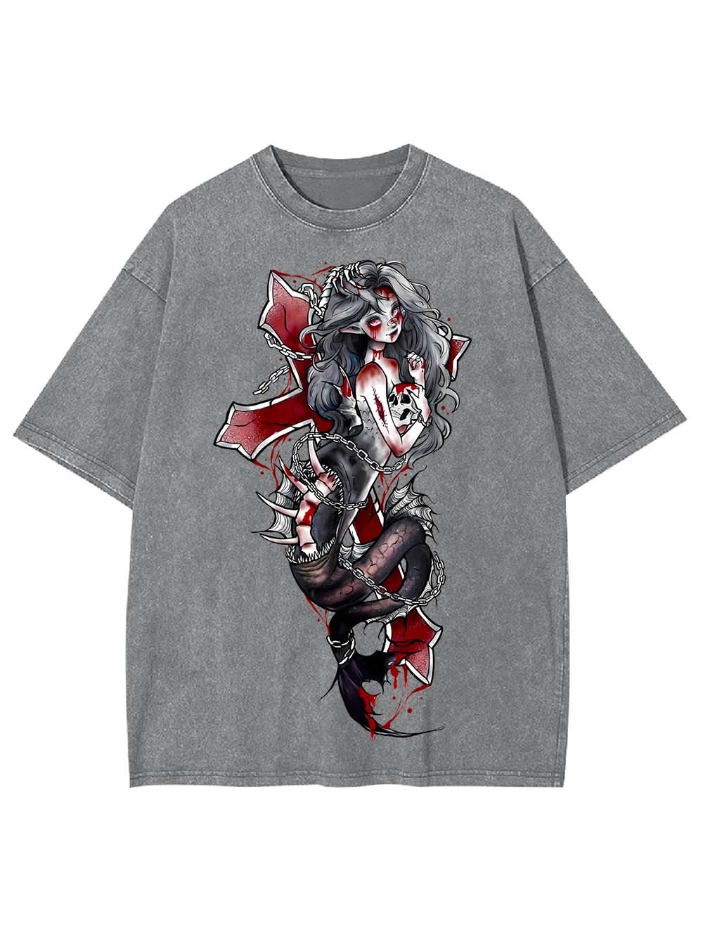 Siren of the Crimson Cross Washed Tshirt