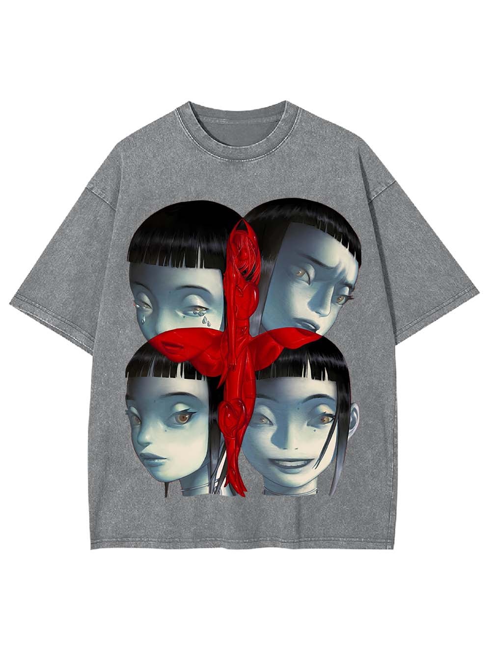 Faces of Duality Washed Tshirt