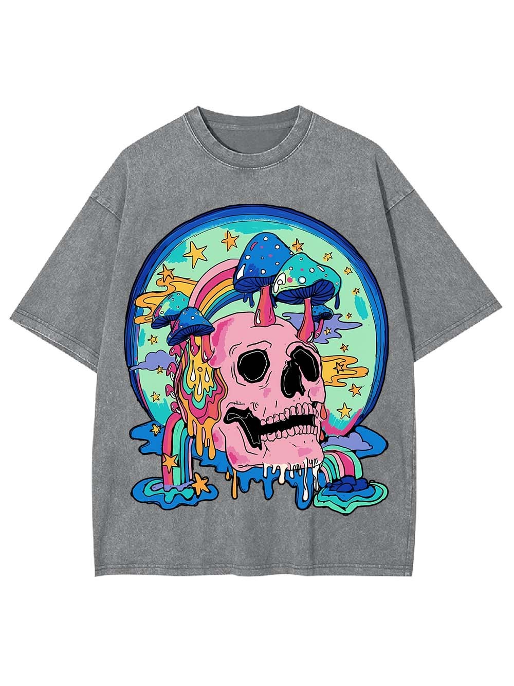 MUSHROOM DREAMSCAPE WASHED TSHIRT