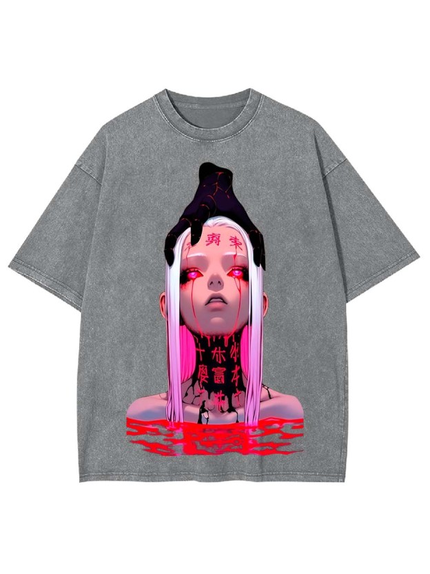Crimson Curse Washed Tshirt