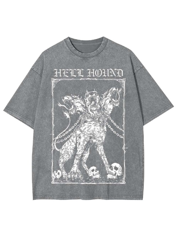 The Cerberus Unleashed Washed Tshirt