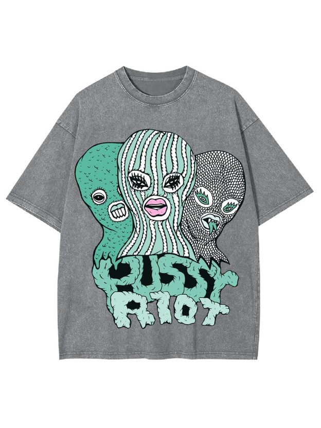 PUSSY RIOT WASHED TSHIRT