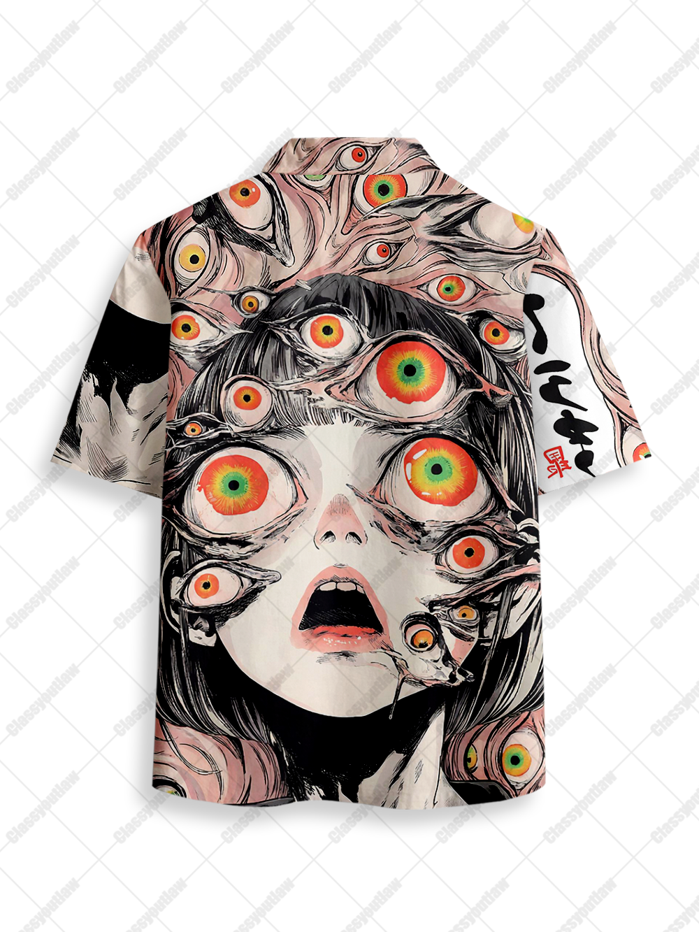 MULTITUDE Of GAZES BUTTON UP POCKET SHIRT