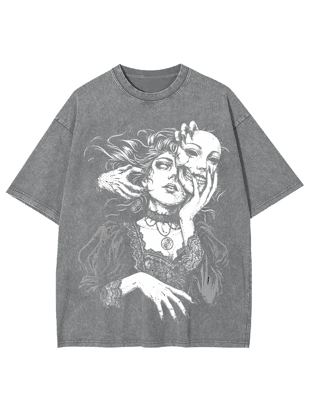 DESIRE MASK GIRL WASHED TSHIRT
