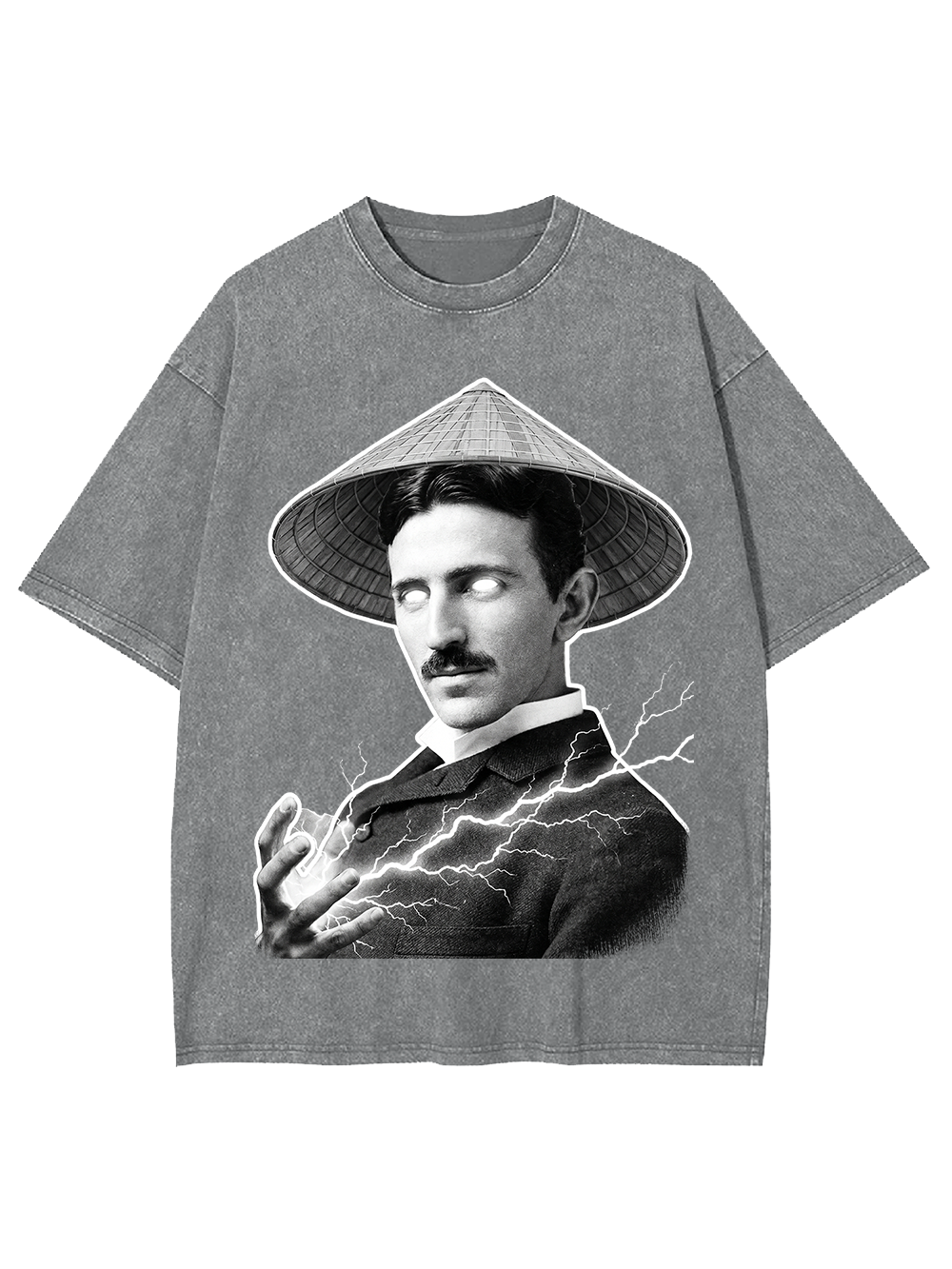 ELECTRIC MYSTIC IN CONICAL HAT WASHED TSHIRT