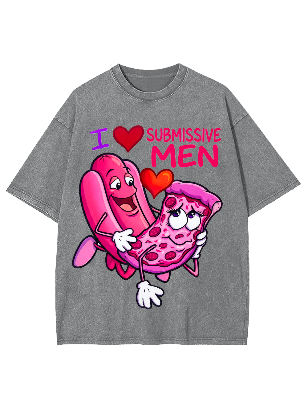 I LOVE SUBMISSIVE MEN WASHED TSHIRT