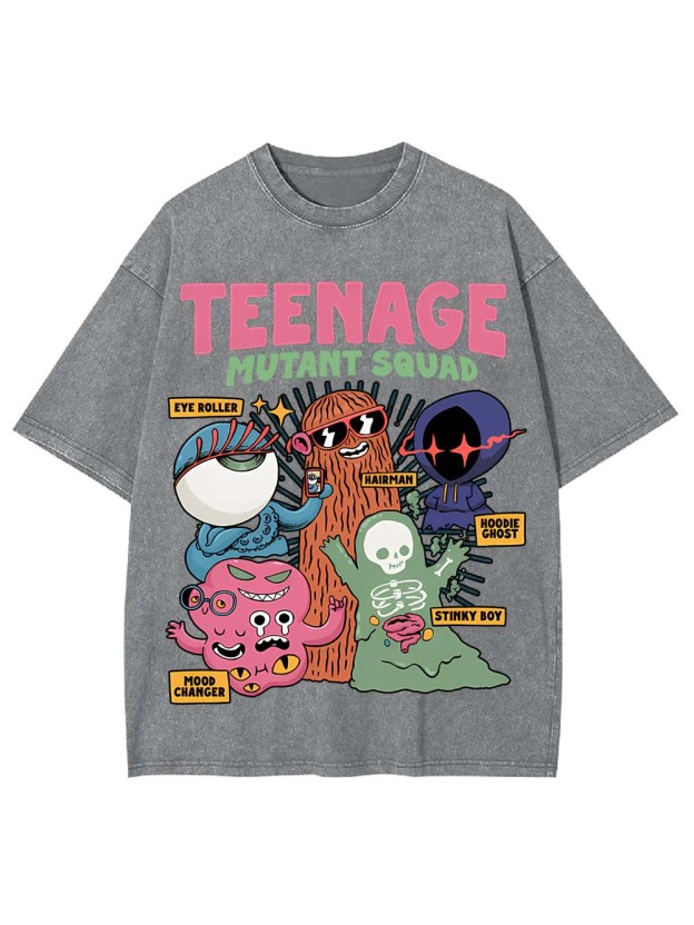 Teenage Mutant Squad Washed Tshirt