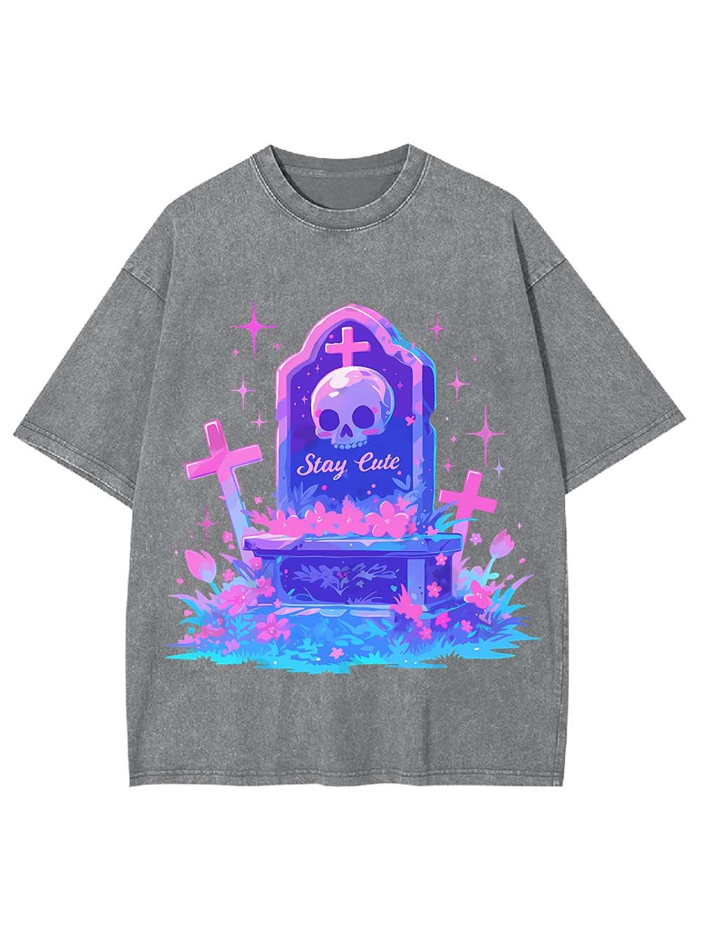 Stay Cute Forever Washed Tshirt