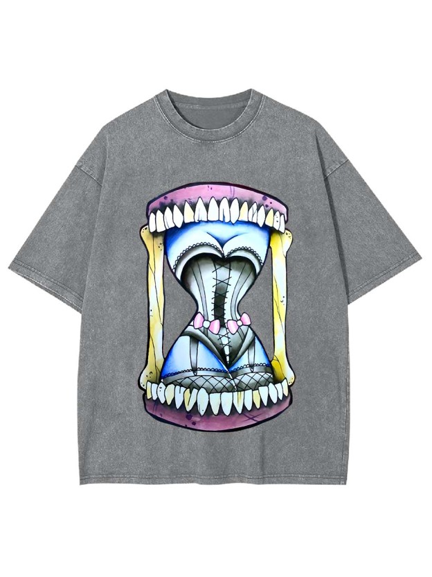 Hourglass of Teeth Washed Tshirt