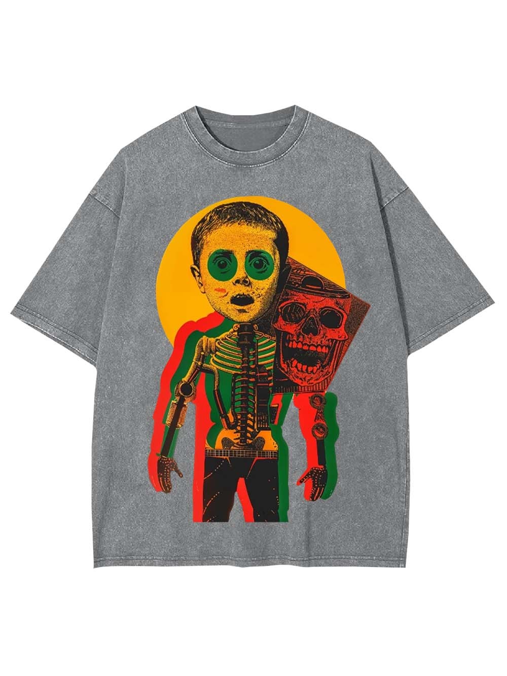 Mechanical Body Washed Tshirt