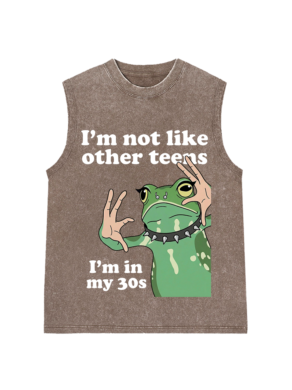 I’M NOT LIKE OTHER TEENS I’M IN MY 30S WASHED TANK TOP