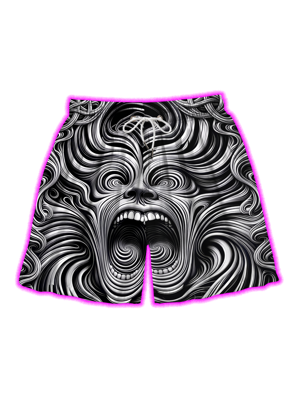 SCREAMING SPIRAL NIGHTMARE ALL OVER PRINT SHORTS
