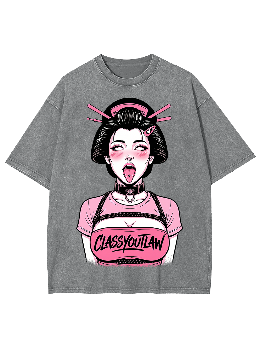 CLASSY OUTLAW GEISHA WASHED TSHIRT