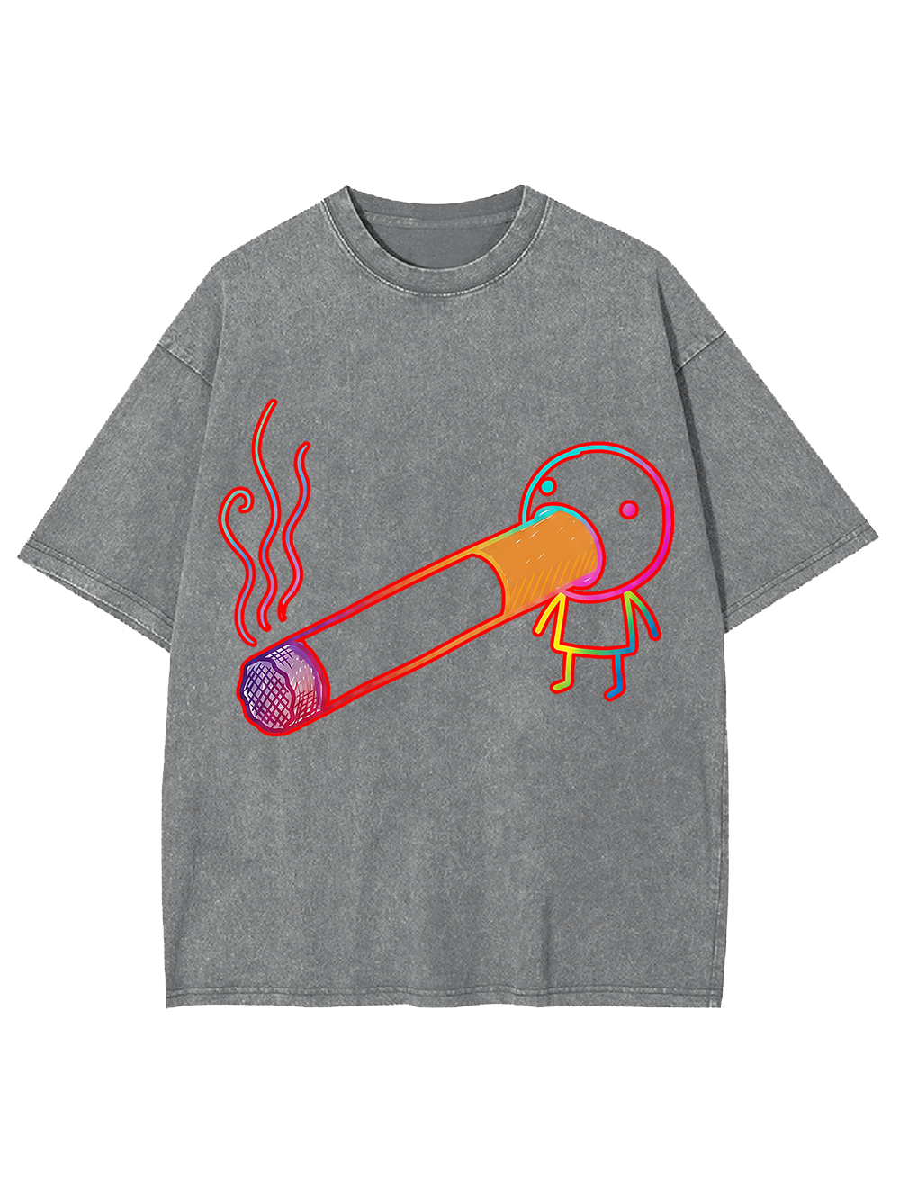 SMOKING HEAD WASHED TSHIRT