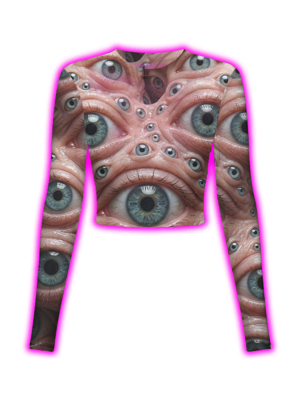 MULTI EYEBALL NIGHTMARE MESH TOP