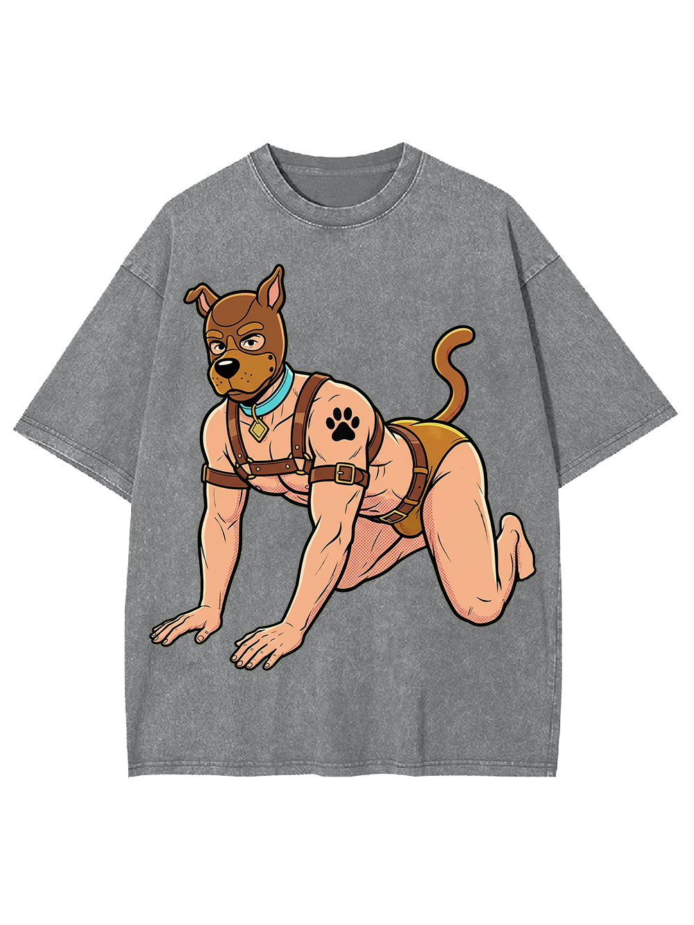 HUMAN PUP PLAY WASHED TSHIRT