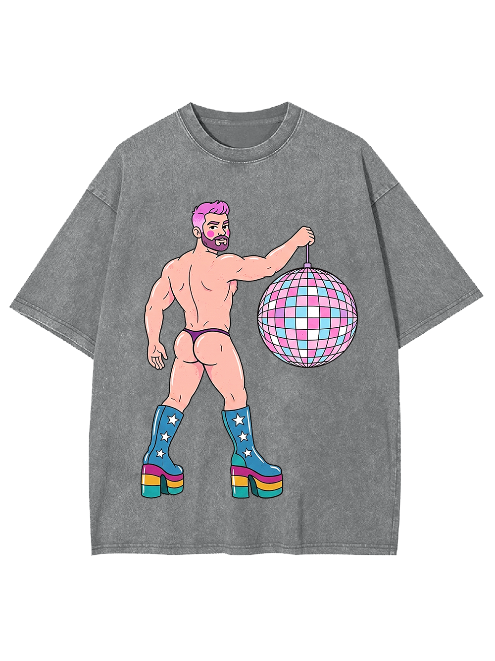 DISCO DIVA DUDE WASHED TSHIRT